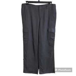 CASSIS / Gray Silk Blend Roll Up Cargo Pants Size 12